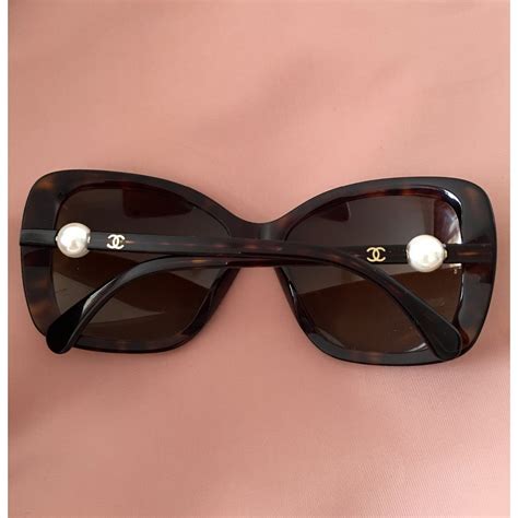 Chanel Pillow Black Gradient Brown Female Sunglass 